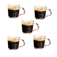 5 X Espresso shot double spout - 70 ml